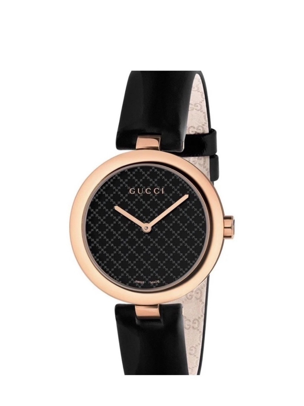 Gucci Diamantissima YA141401 Rose Gold 32mm Swiss Watch